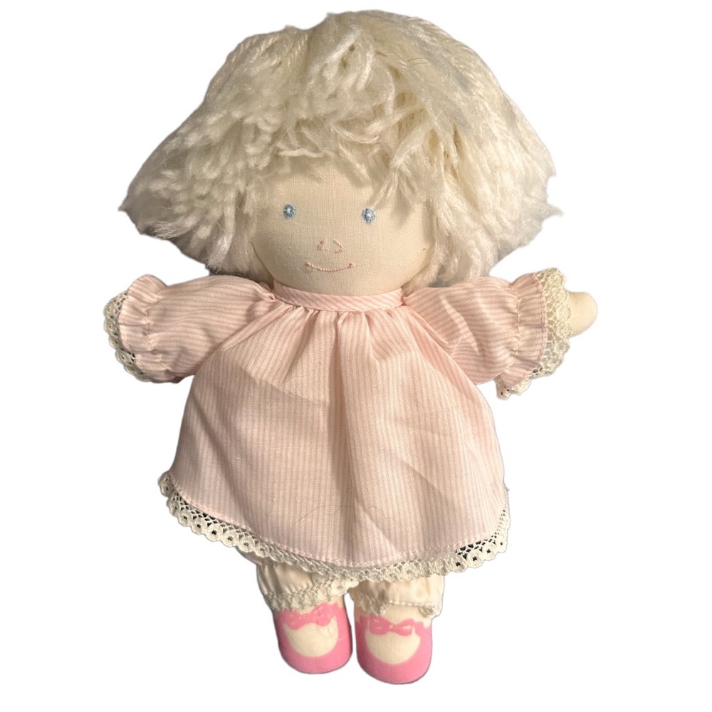 Plush Ballerina Doll By Pauline Bjonness Jacobsen Stuffed Cloth  Rag Doll 9.25”